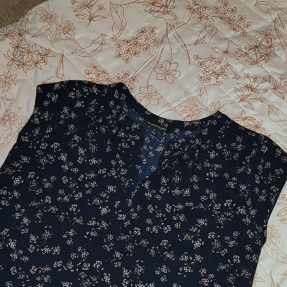 41 Hawthorn Navy Floral Blouse
